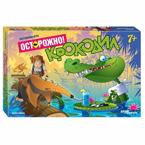 Настольная игра «Осторожно: крокодил!» (комплект из 2 шт)