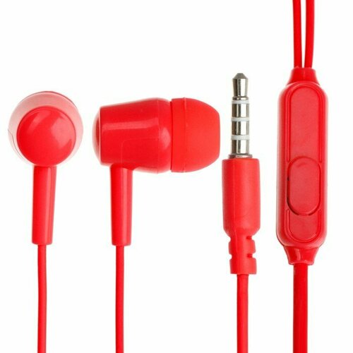 Наушники Exployd EX-HP-1370 вакуумные микрофон 102 дБ 32 Ом 35 мм 12 м красные комплект из 16 шт 2341₽