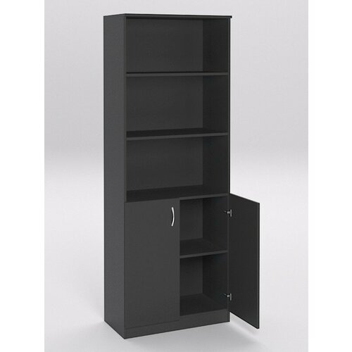 Шкаф офисный открытый Ш-43 Черный 71 x 37 x 192 см 10960₽