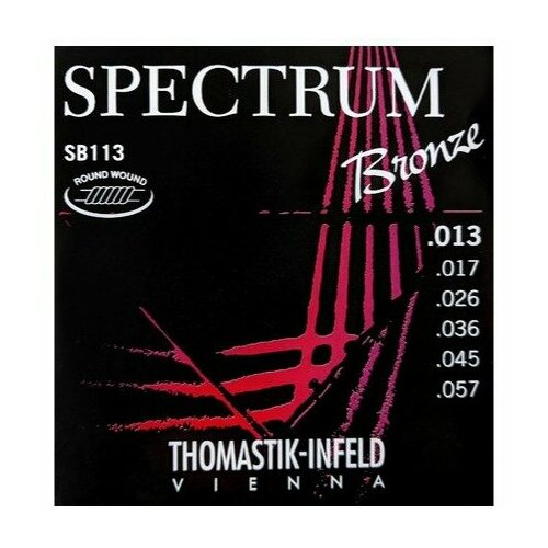 Струны для акустической гитары Thomastik Spectrum SB113T ​струны для акустической гитары thomastik sb111 spectrum bronze 11 52