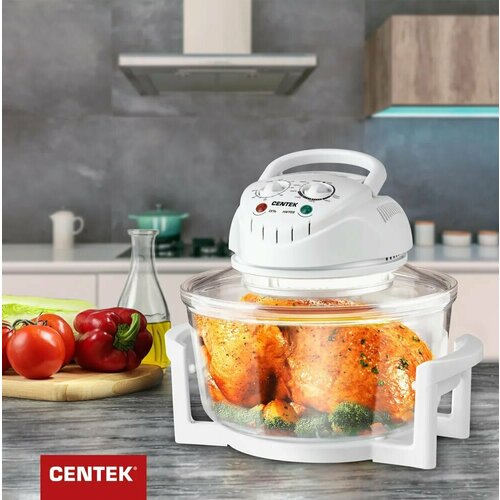 Умная фритюрница Аэрогриль электрический 17л сушилка для овощей и фруктов таймер установка температуры белый 2086500₽