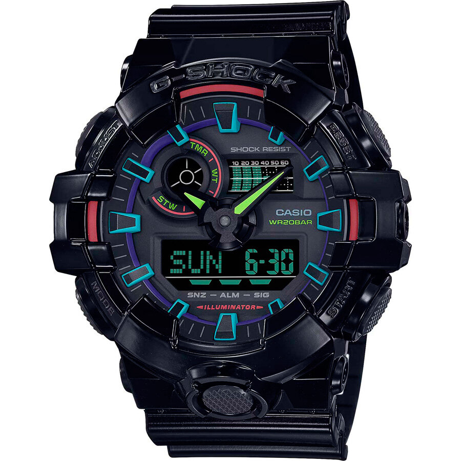 Наручные часы CASIO G-Shock GA-700RGB-1A