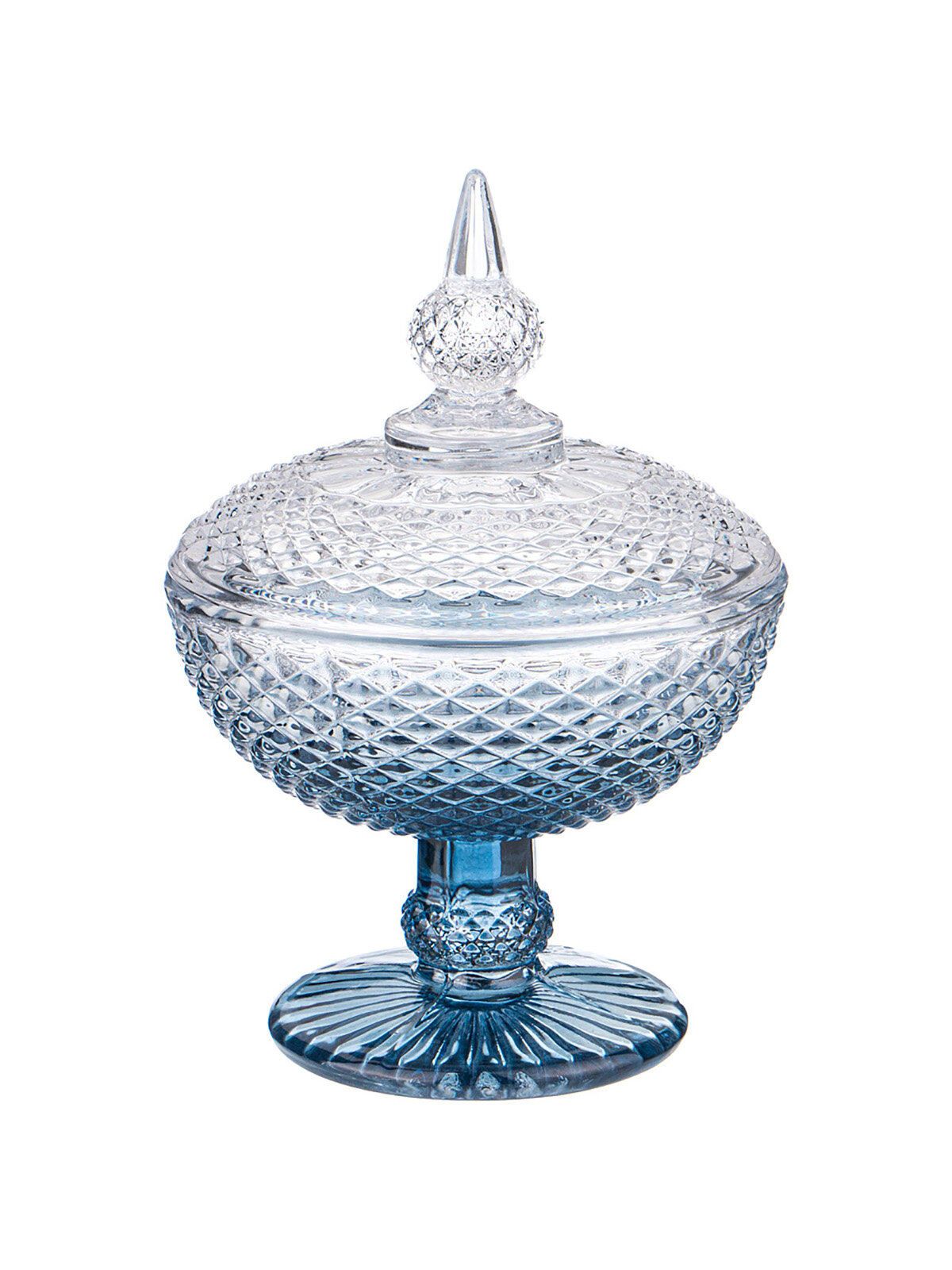 фото Вазочка с крышкой Lefard 10x15 см, стеклянная