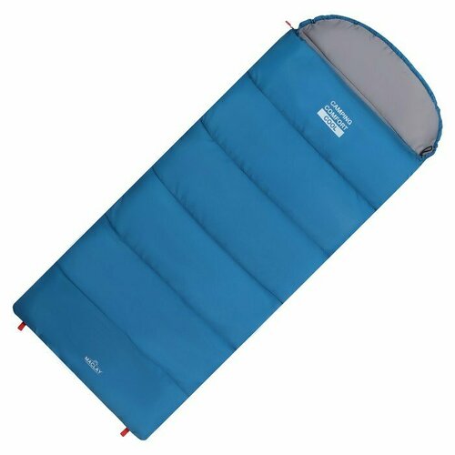 фото Спальник-одеяло maclay camping comfort cool, 3-слойный, правый, 220х90 см, -5/+10°с