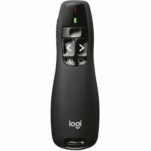 Презентер Logitech R400 Radio USB (15м) черный презентер genius media pointer 100 черный