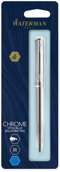 Ручка шариков. Waterman Graduate Chrome (R0038260) подар.кор. - фото №4