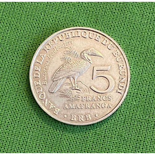 Монета Бурунди 5 франков 2014 клуб нумизмат монета 100 франков того 2014 года посеребрение цветная эмаль