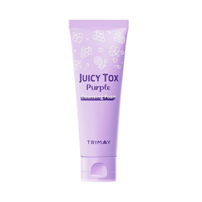 Очищающая пенка на основе фиолетового комплекса TRIMAY Juicy Tox Purple Cleansing Foam, 120мл