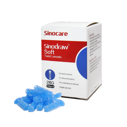 Ланцеты 28G SINOCARE для глюкометра, 200 штук