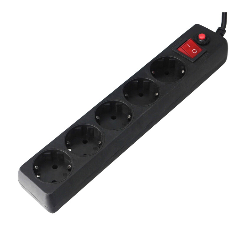 фото Сетевой фильтр Гарнизон 5 Sockets 1.8m Black EHLB-1