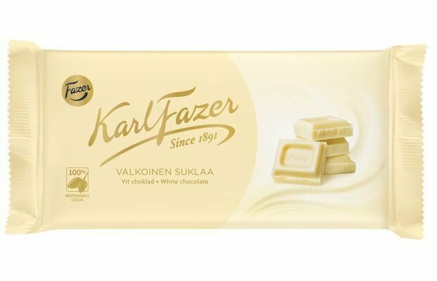 Шоколад белый Karl Fazer 131 г (из Финляндии)