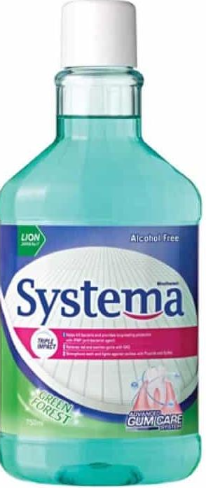 Lion Thai Systema Advanced Gum Care System Mouthwash Green Forest Ополаскиватель для полости рта Зеленый лес 750 мл