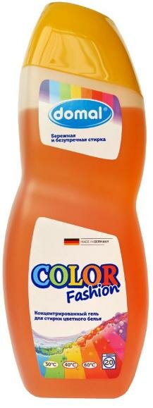 Domal Color Washgel Концентрированный гель для стирки цветного белья с активной формулой защиты цвета 750 мл на 20 стирок