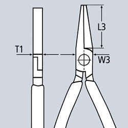 Длинногубцы Knipex 26 16 200 200