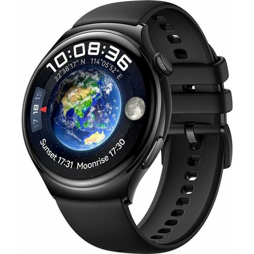 Смарт-часы Huawei Watch 4 Archi-L19F 1.5, черный смарт часы huawei gt 3 jpt b19 black ss black fluoroelastomer