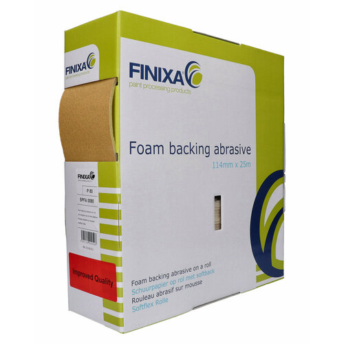 Абразивная бумага FINIXA SOFTBACK, рулон, 114ммX25m, P150