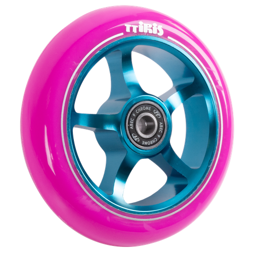 пеги для трюкового самоката techteam tn pink brown Колесо для трюкового самоката TechTeam X-Treme 110*24 мм, Iris, pink