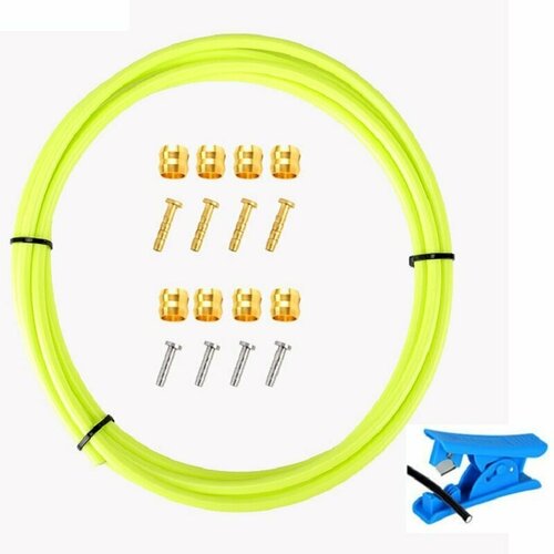 фото Гидролиния 2.5 м meroca зеленая в сборе штуцеры, оливки, резак