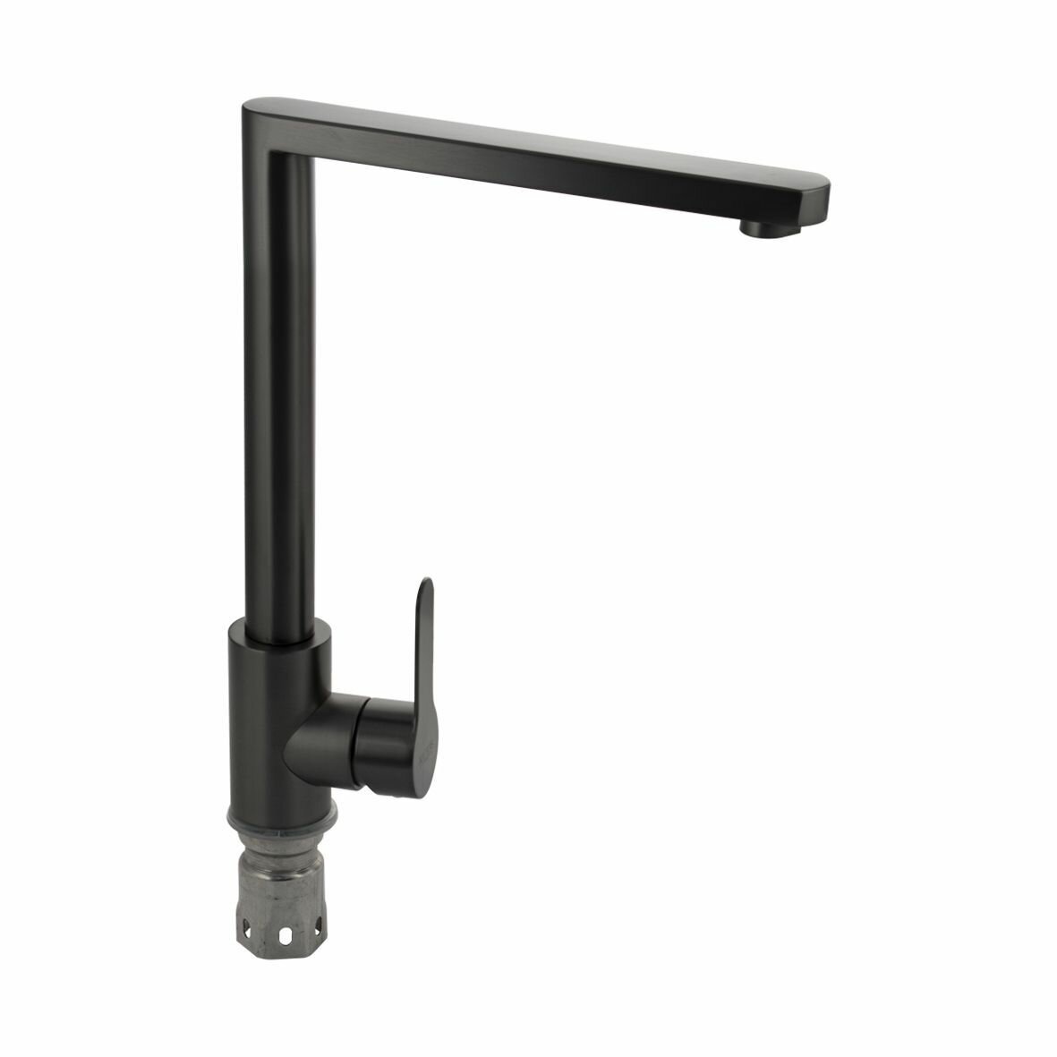 фото Смеситель кухонный MAGNUS 9116 графит Г-образный гусак
