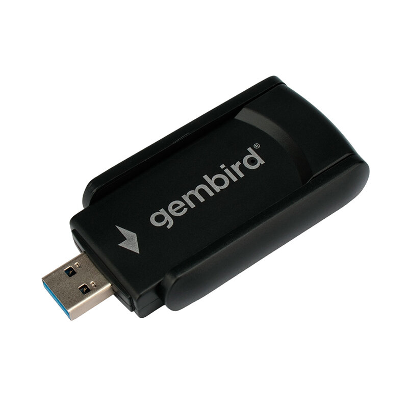 Адаптер сетевой Gembird WiFi, BT двухдиапазонный с антеннами,1300 Мбит,USB,802.11b/a/g/nc - фото №5