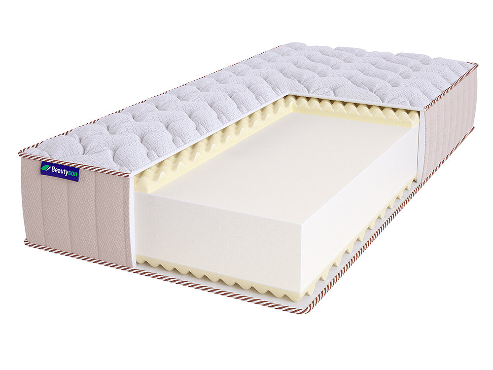 Свернутый беспружинный матрас Beautyson Roll Foam 14 Massage Double Hard LUX 190х200