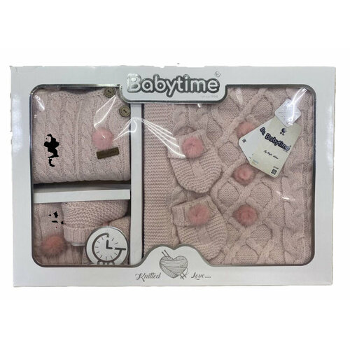 Комплект одежды  BabyTime, размер 56, розовый