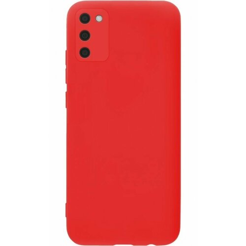 Накладка силиконовая Silicone Cover для Samsung Galaxy A03s A037 красная