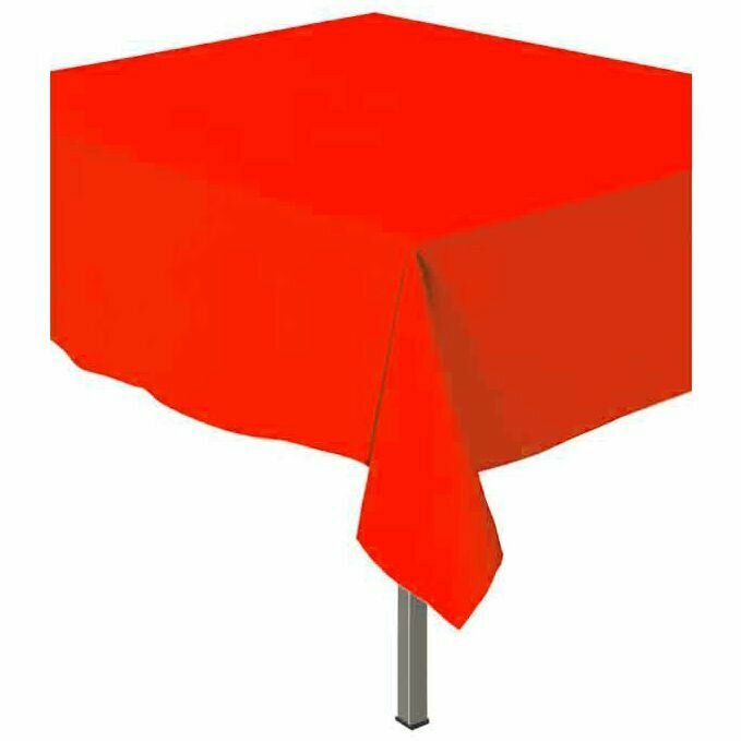 фото Скатерть "Делюкс" Красная, 1,37*2,74 м, 1шт в упаковке