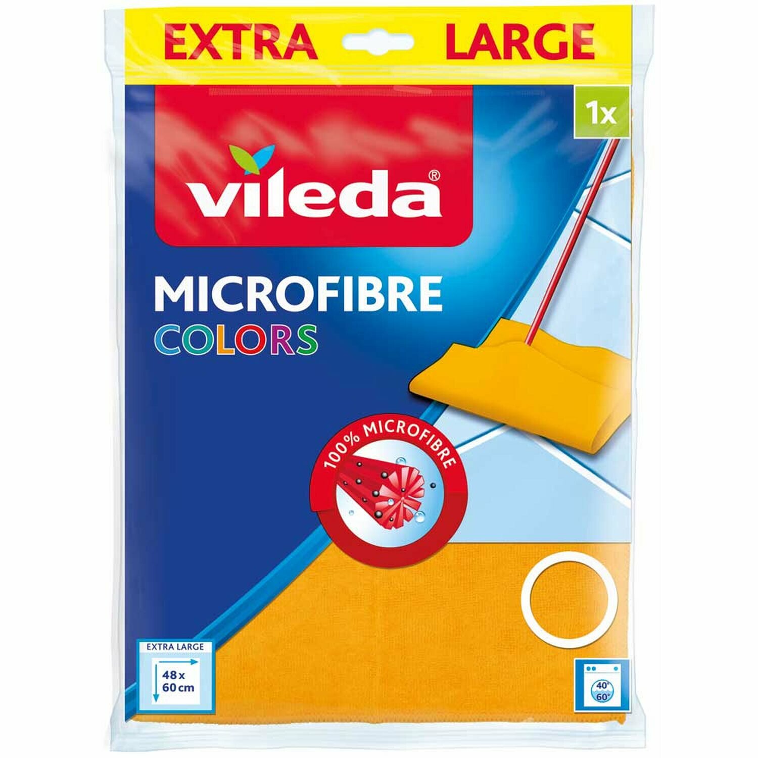 Vileda Тряпка для пола Colors 48х60 см 1 шт.