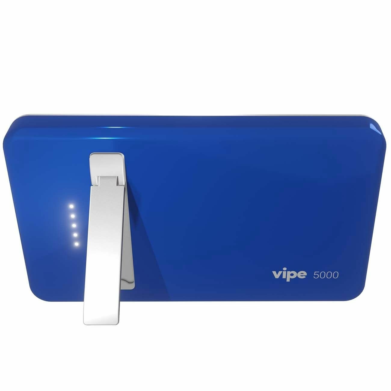 Внешний аккумулятор (Power Bank) Vipe Crosby, 5000мAч, синий [vppbcrosby5kbl] Noname - фото №9