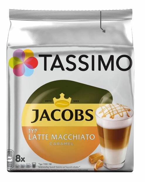 Кофе в капсулах Tassimo Latte Caramel 8 порций , 1 шт. - фотография № 1