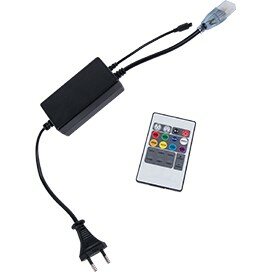 Контроллер Ecola LED strip 220V RGB IR controller 1000W (Вт) 4,5A для ленты 220V 14x7 IP68 с инфракрасным пультом CR141KESB