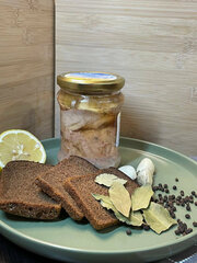 Печень трески атлантической натуральная Мурманск в собственном соку 500 гр стеклянная банка