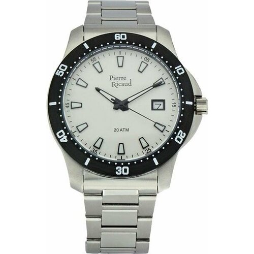 Наручные часы Pierre Ricaud Наручные часы мужские Pierre Ricaud P97022. Y112Q, серебряный, белый