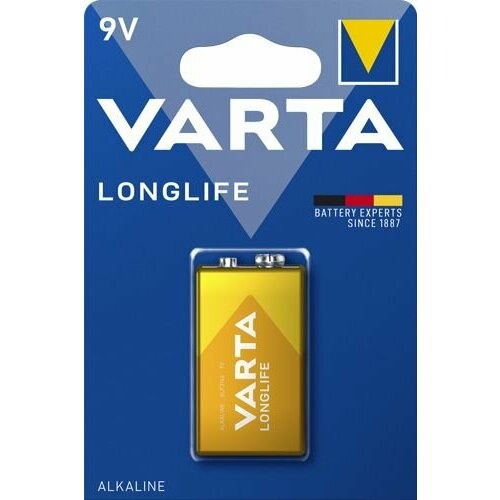 Батарейка щелочная Varta LongLife 04122101411 батарейка varta longlife max power max tech крона 6lr61 bl1 alkaline 9v 4722 1 10 50