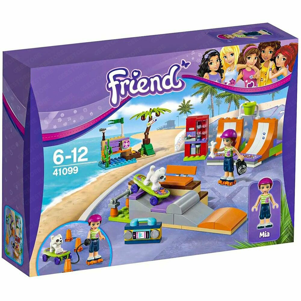 Конструктор Френдс Скейт-парк, конструктор для девочек