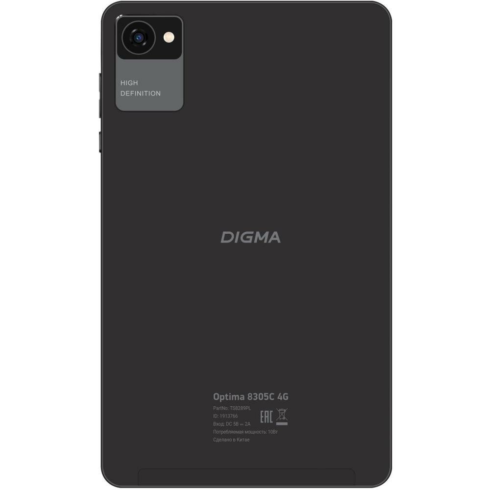 Планшет 8" Digma Optima 8305C 4G 32ГБ черный (ts8289pl) - фото №5
