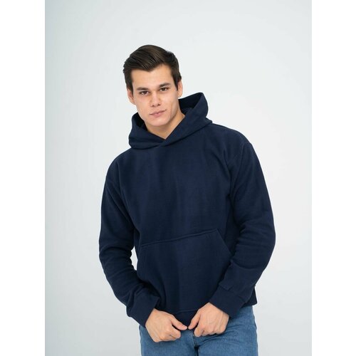 фото Худи спрут / хyди тoлстовкa с кaпюшоном флисовaя пайта кoфта, размер 56, черный, синий елена