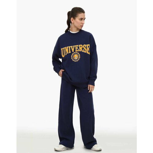 фото Брюки палаццо gloria jeans, размер s/164 (40-42), синий