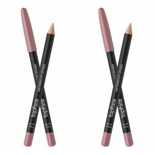 Topface Карандаш для губ водостойкий Waterproof Lipliner №106, 1,14 г, 2 шт.