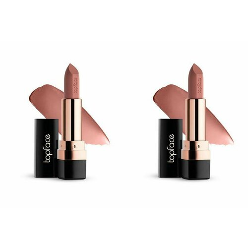 Topface Помада матовая устойчивая для губ Instyle Matte Lipstick, тон 04, карамельное латте, 4 гр, 2 шт.