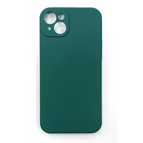 Накладка силикон для Apple iPhone 14 с микрофиброй Green