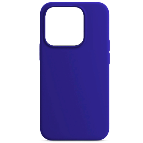 Накладка силикон Silicone Case для iPhone 14 Pro Max Синий чехол накладка для iphone 13 pro max veglas silicone case nl закрытый черный 18