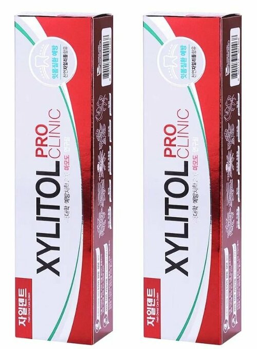 Mukunghwa Зубная паста Xylitol Pro Clinic (oritental medicine contained) purple color, 130г, 2шт