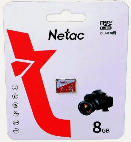 Изображение товара Карта памяти Netac P500 ECO MicroSDHC 8Gb Class 10 UHS-I 80MB/s (с)