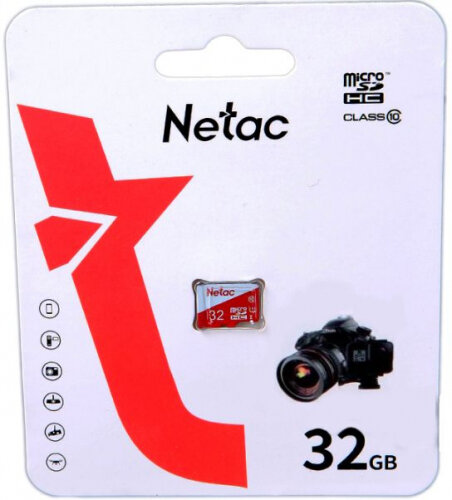 Карта памяти Netac P500 ECO MicroSDHC 32Gb Class 10 UHS-I 80MB/s (NT02P500ECO-032G-S)