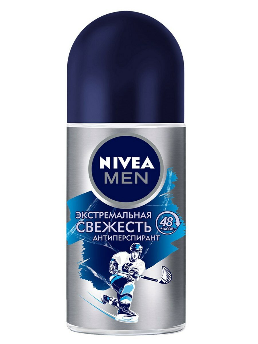 Антиперспирант Nivea Аqua Cool Экстремальная свежесть мужской роликовый, 50мл