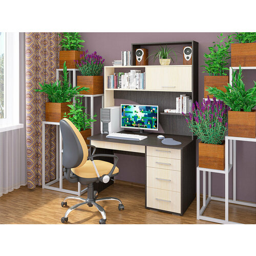 Стол компьютерный СК-56 ВенгеМолочный дуб 13130₽