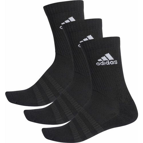 фото Носки adidas, 3 пары, размер xs, черный