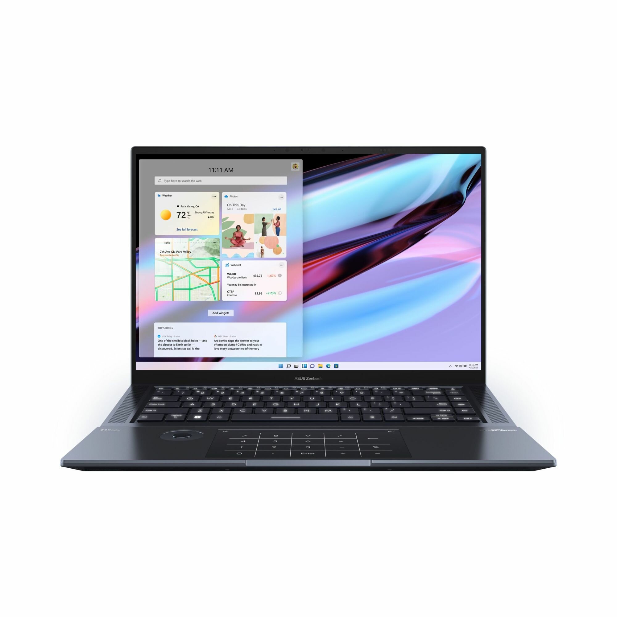 Ноутбук ASUS UX7602VI-MY034X 16" 3.2K OLED 550N 120Hz/Touch/i9-13900H/32GB/2TB SSD/RTX 4070 8GB/W11/Tech Black*